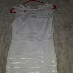 White bebe dress